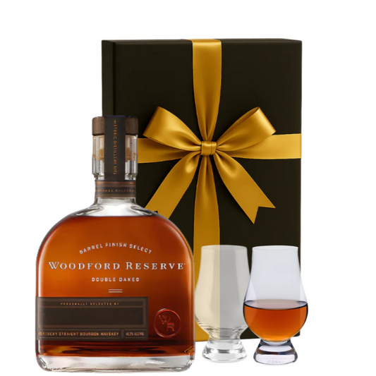 Woodford Reserve Double Oaked Gift Set W/Gift Box and Glasses 750ml