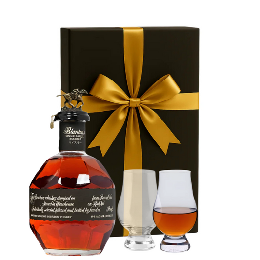 Blanton's Single Barrel Black Label Gift set W/Gift Box and Glasses