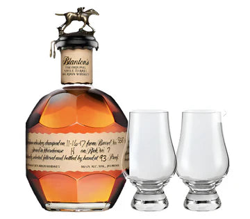 Blanton's Single Barrel Bourbon 750ml Gift set W/ Glasses