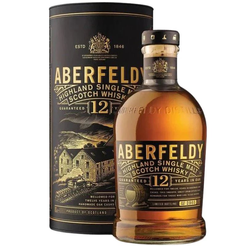 Aberfeldy 12 Year Old Single Malt Scotch Whisky - Bottles2Gift