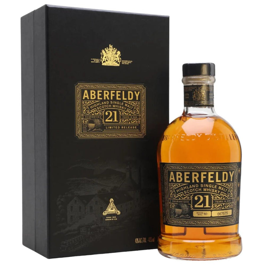 Aberfeldy Single Malt Scotch Whisky 21 Yr W/ Gift Box - Bottles2Gift