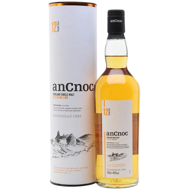 anCnoc 12 Year Old Highland Single Malt Scotch Whisky - Bottles2Gift