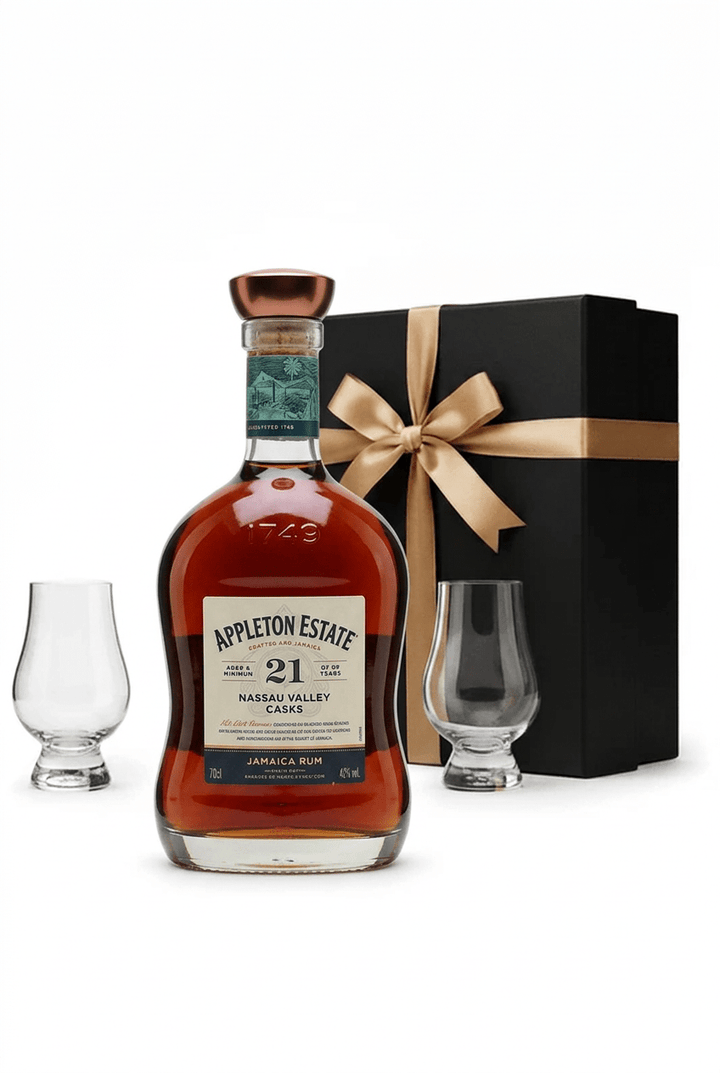 Appleton Estate Luxury Rum Gift Set with Gift Box & 2 Tasting Glasses - Bottles2Gift