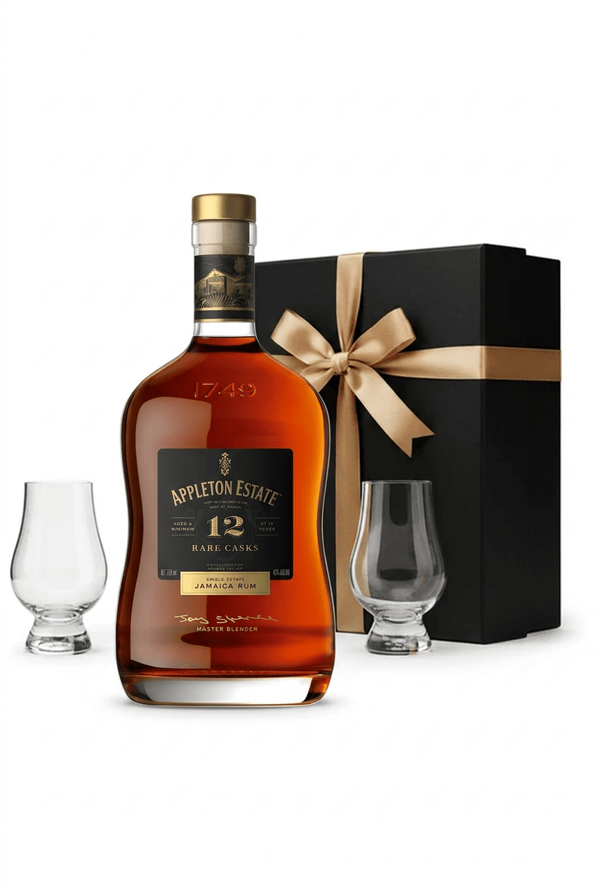 Appleton Estate Luxury Rum Gift Set with Gift Box & 2 Tasting Glasses - Bottles2Gift