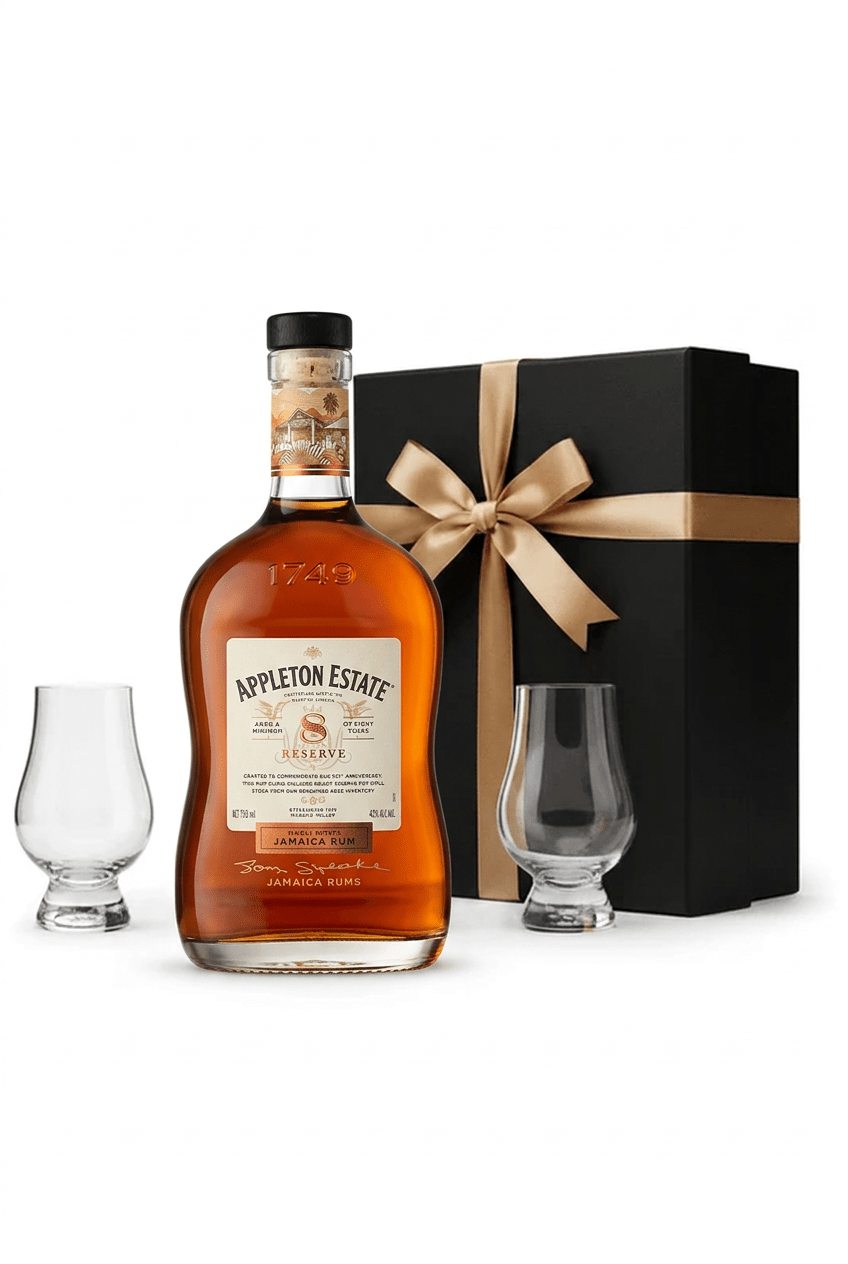 Appleton Estate Luxury Rum Gift Set with Gift Box & 2 Tasting Glasses - Bottles2Gift