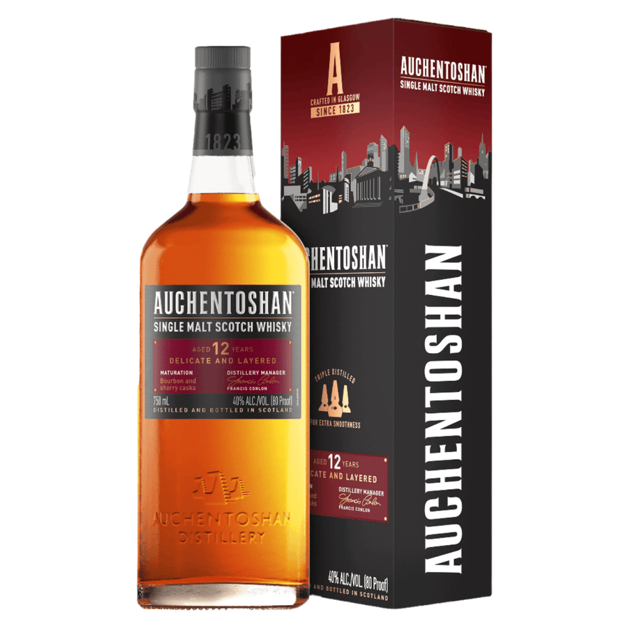Auchentoshan 12 Year Old Single Malt Scotch Whisky - Bottles2Gift