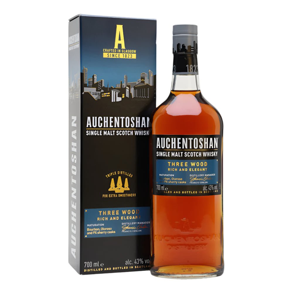 Auchentoshan Three Wood Single Malt Scotch Whisky - Bottles2Gift