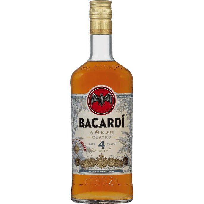 Bacardi Añejo Cuatro 4yr Aged Rum 750ml - Bottles2Gift