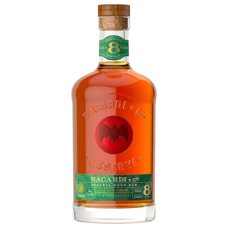 Bacardi Rye Cask Finish Limited Edition 8 Yr Reserva Ocho Rum - Bottles2Gift
