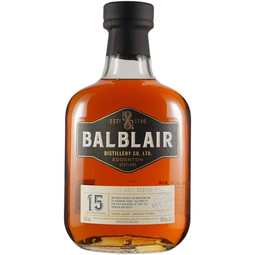 Balblair 15 Year Old Single Malt Scotch Whisky 700ml - Bottles2Gift
