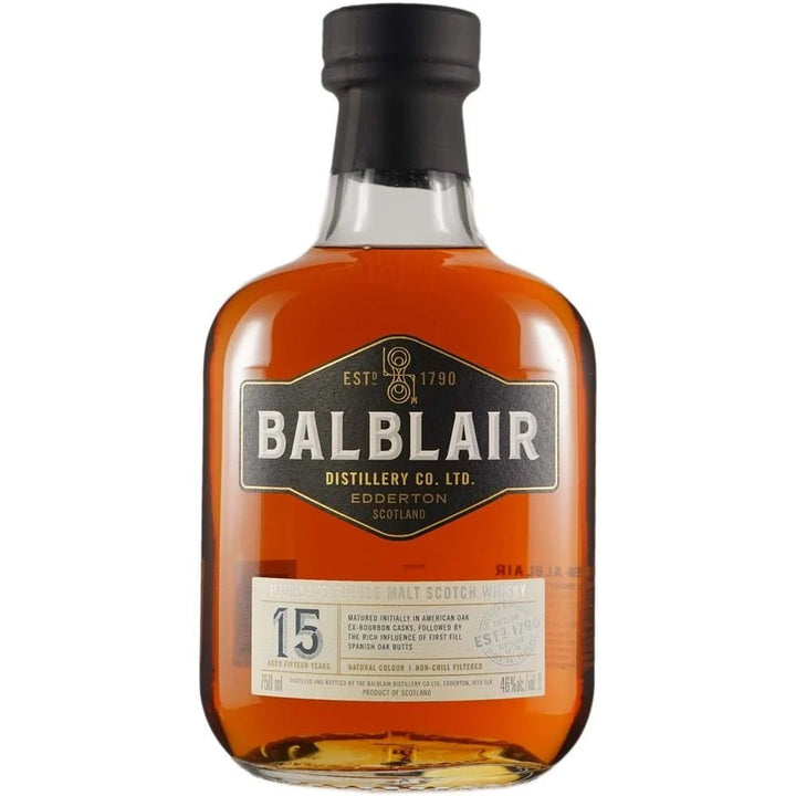 Balblair 15 Year Old Single Malt Scotch Whisky 700ml - Bottles2Gift