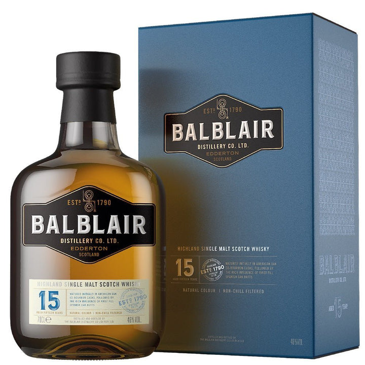Balblair 15 Year Old Single Malt Scotch Whisky 700ml - Bottles2Gift