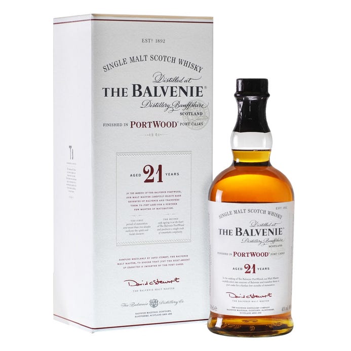 Balvenie 21 Year Old Portwood Finish Single Malt Scotch Whisky - Bottles2Gift
