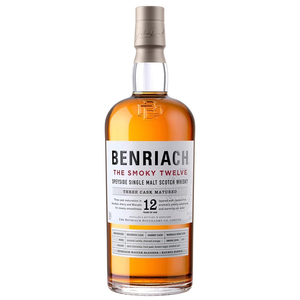 Benriach The Smoky 12 Year Twelve Speyside Single Malt Whiskey 750ml - Bottles2Gift
