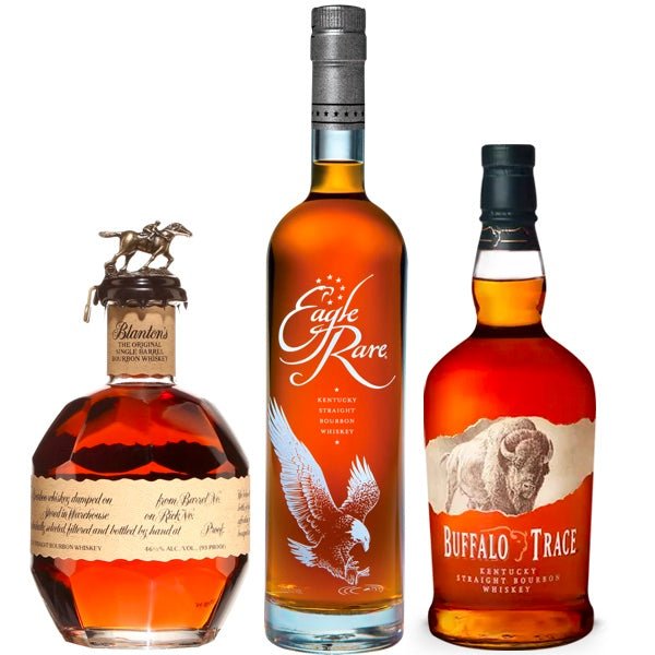 Blanton's Original Single Barrel, Eagle Rare Bourbon, Buffalo Trace Bourbon Whiskey Combo - Bottles2Gift