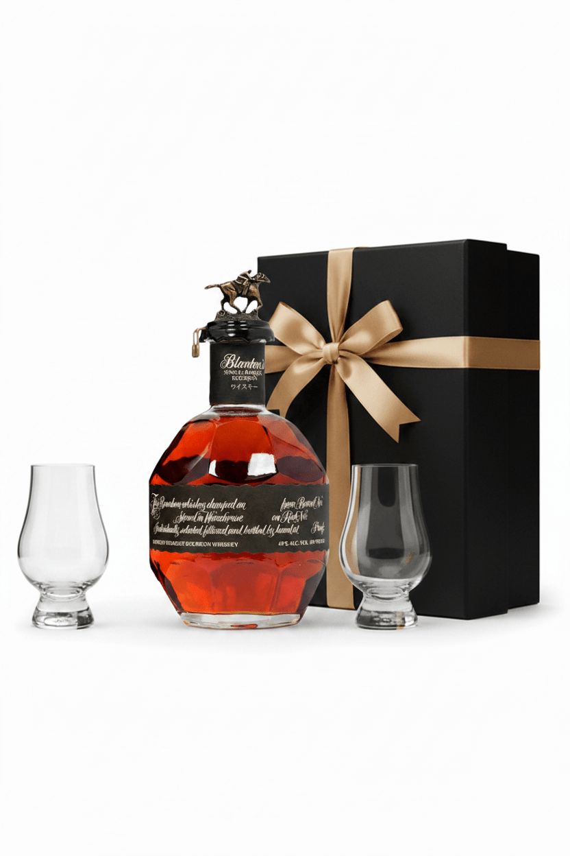 Blanton's Single Barrel Black Label Gift set W/Gift Box and Glasses - Bottles2Gift