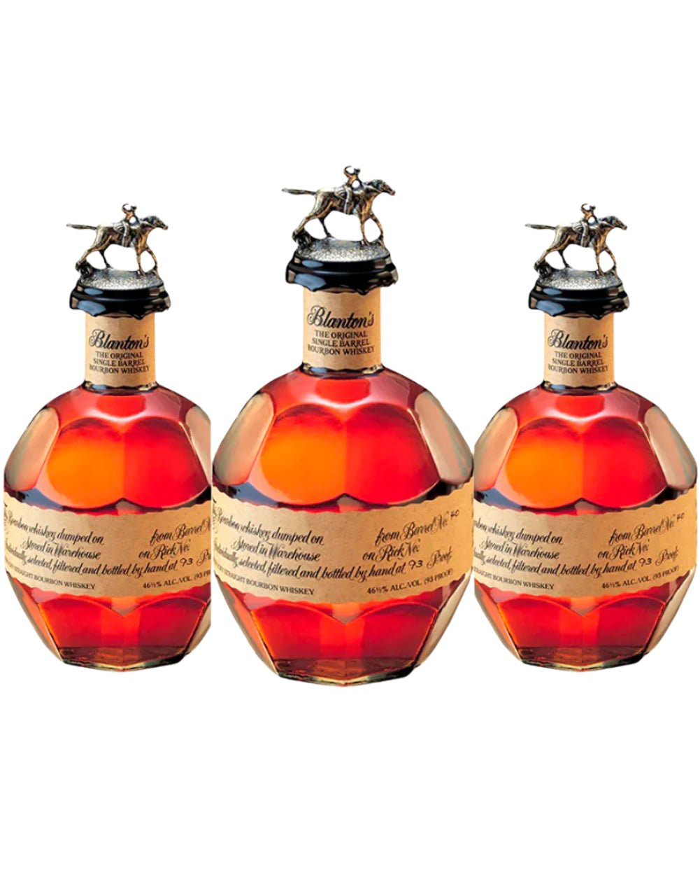 Blanton's Single Barrel Bourbon 3 - pack 750ml - Bottles2Gift