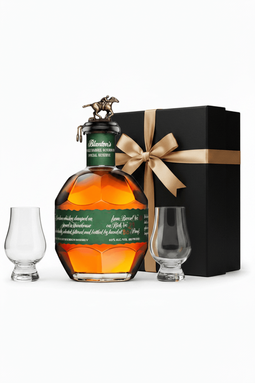 Blanton's Special Reserve Green Label Gift Set W/Gift Box and Glasses - Bottles2Gift
