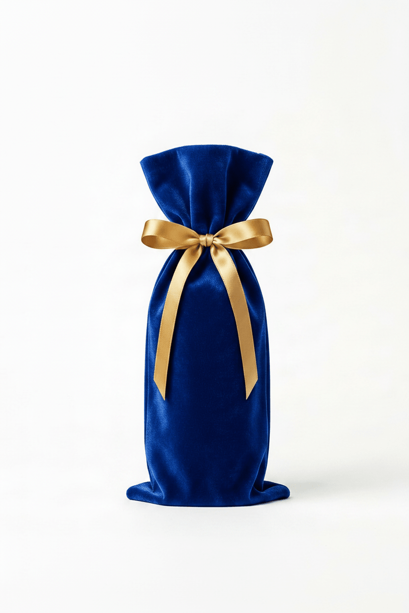 Blue Velvet Gift Bag - Bottles2Gift