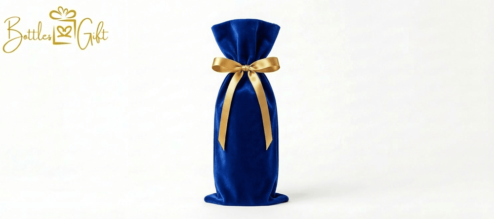 Blue Velvet Gift Bag - Bottles2Gift