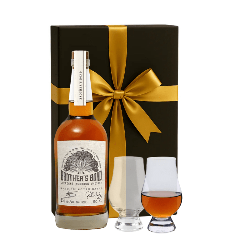 Brother's Bond Straight Bourbon Whiskey Gift Set W/Gift Box and Glasses 750ml - Bottles2Gift