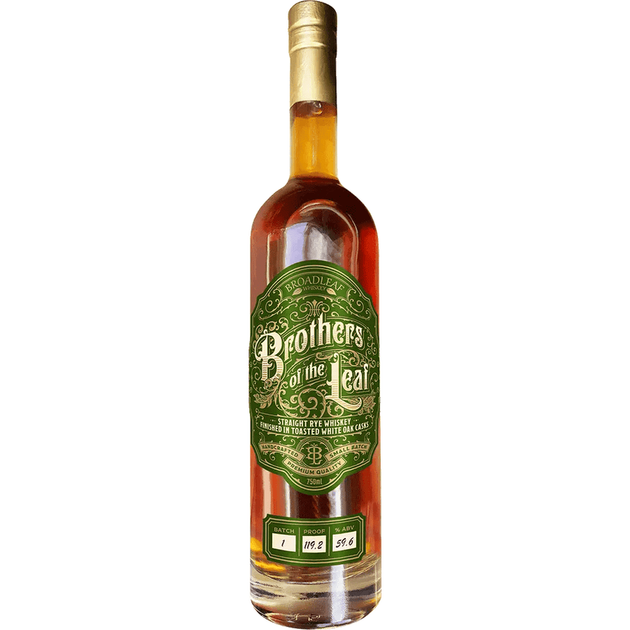 Brothers Of The Leaf Straight Rye Whiskey Finished In Toasted American Oak 750ml - Bottles2Gift