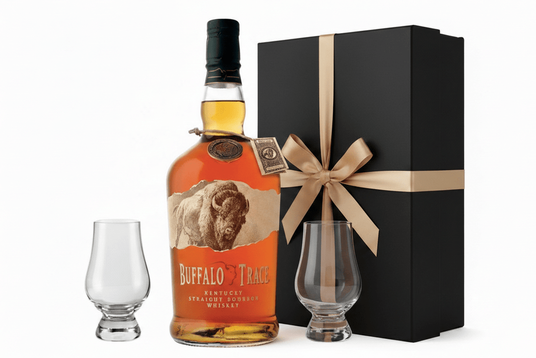 Buffalo Trace Gift Set W/ Gift Box and 2 Tasting Glasses - Bottles2Gift