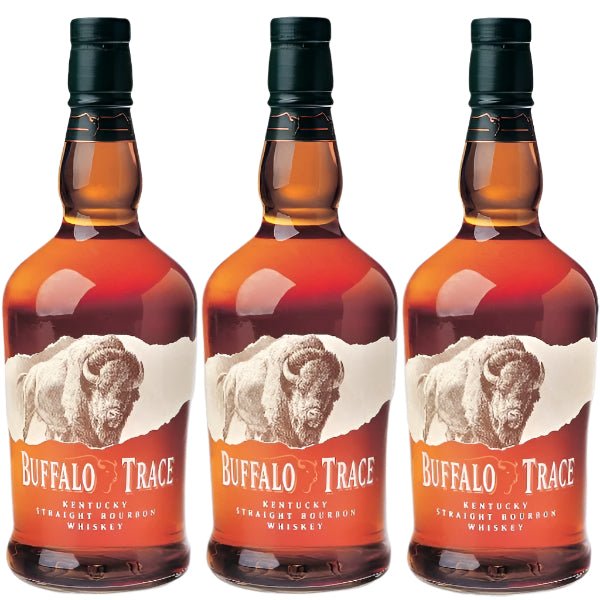 Buffalo Trace Kentucky Straight Bourbon Whiskey 3 - Pack 750ml Bottle Bundle - Bottles2Gift