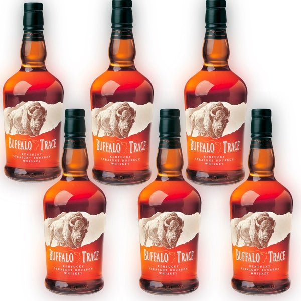 Buffalo Trace Kentucky Straight Bourbon Whiskey 6 - Pack Case Bundle Combo ( Half Case ) 750ml - Bottles2Gift