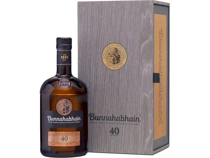 Bunnahabhain 40 Year Small Batch Distilled Single Malt Scotch Whisky - Bottles2Gift