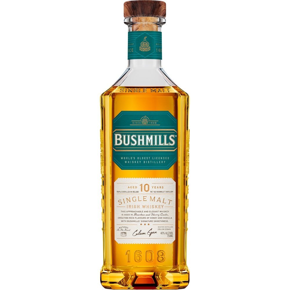 Bushmills Distillery - 10 Year Old Single Malt Irish Whiskey 750ml - Bottles2Gift