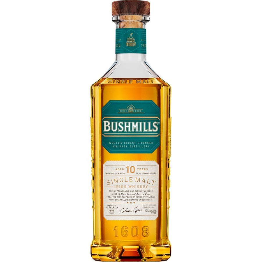 Bushmills Distillery - 10 Year Old Single Malt Irish Whiskey 750ml - Bottles2Gift