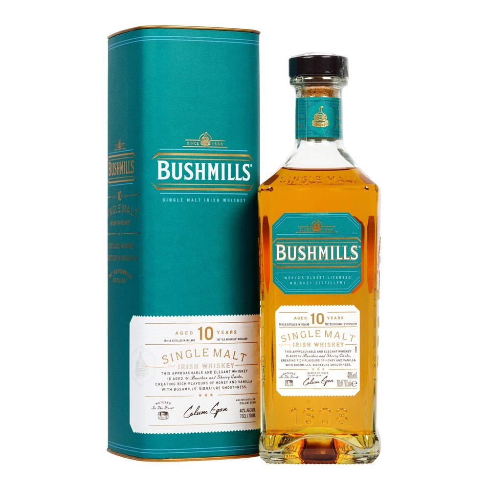 Bushmills Distillery - 10 Year Old Single Malt Irish Whiskey 750ml - Bottles2Gift