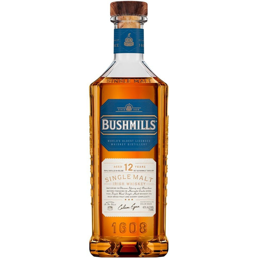 Bushmills Distillery - 12 Year Old Single Malt Irish Whiskey 750ml - Bottles2Gift