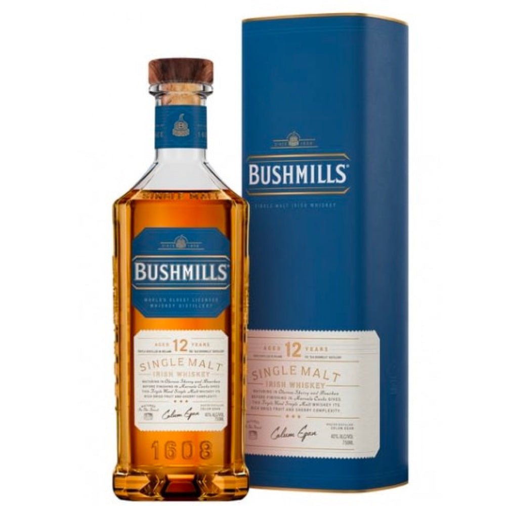 Bushmills Distillery - 12 Year Old Single Malt Irish Whiskey 750ml - Bottles2Gift