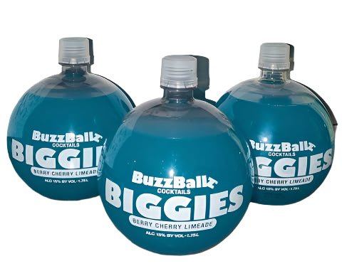 BuzzBallz Cocktails - Blue Buzzballz Berry Cherry Limeade 1.75L 3 Ball Bundle - Bottles2Gift