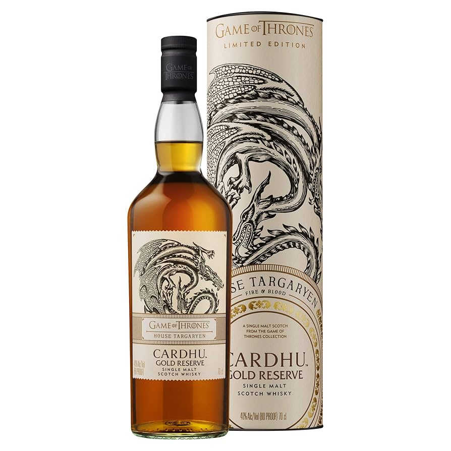 Cardhu "House Targaryen" Gold Reserve Game of Thrones Single Malt Scotch Whisky - Bottles2Gift