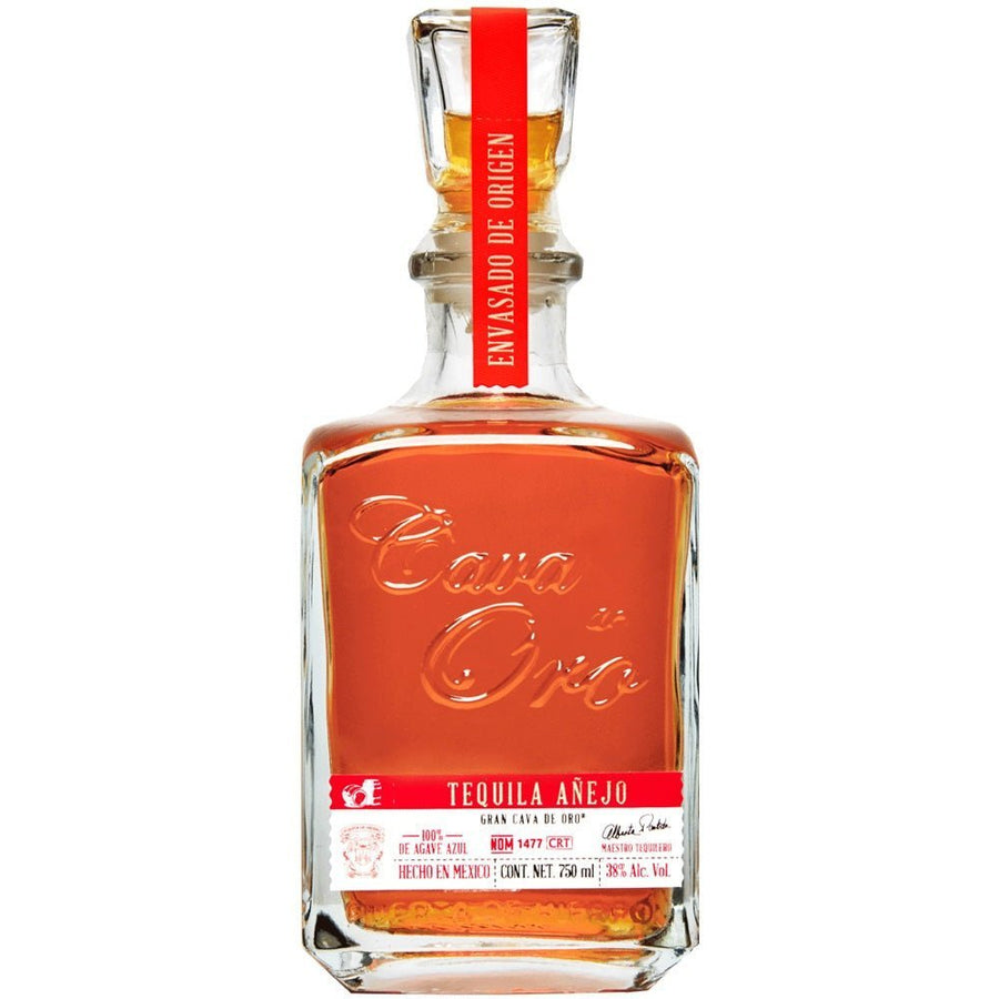 Cava de Oro Añejo Tequila 750ml - Bottles2Gift