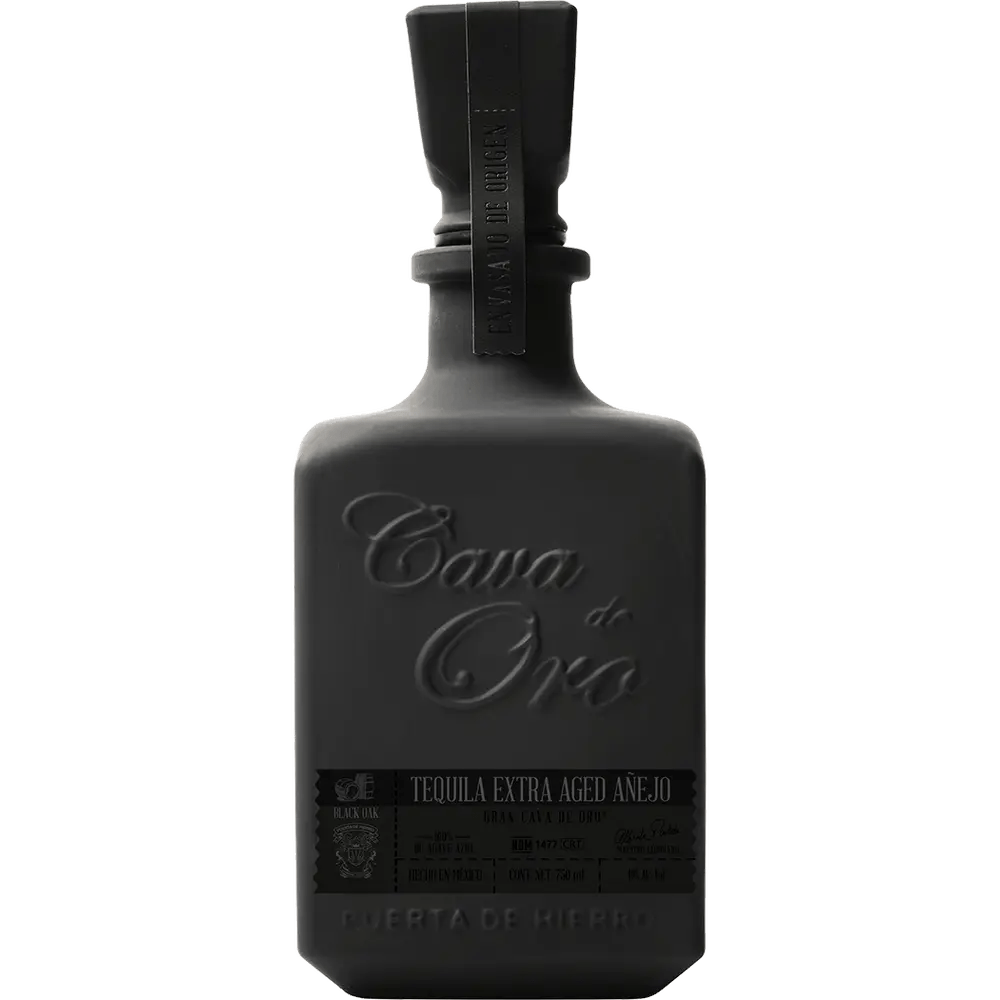 Cava de Oro Extra Aged Anejo Black Limited Edition Tequila 750ml - Bottles2Gift