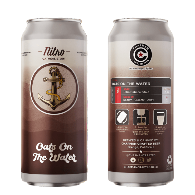 Chapman Crafted Beer - Oats on the Water - Nitro Oatmeal Stout - Bottles2Gift