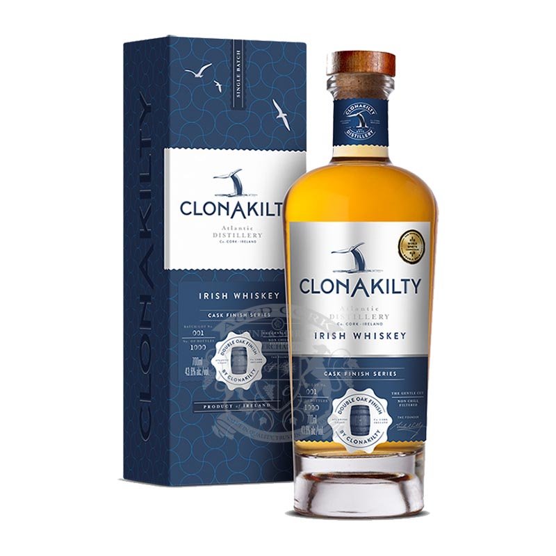Clonakilty Double Oak Finish Single Batch Irish Whiskey - Bottles2Gift
