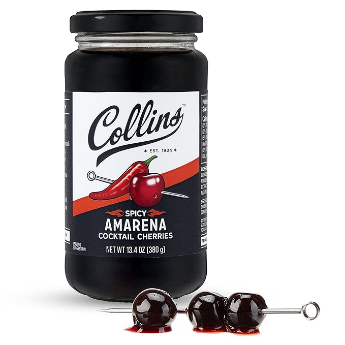 Collins Spicy Amarena Cocktail Cherries - Bottles2Gift