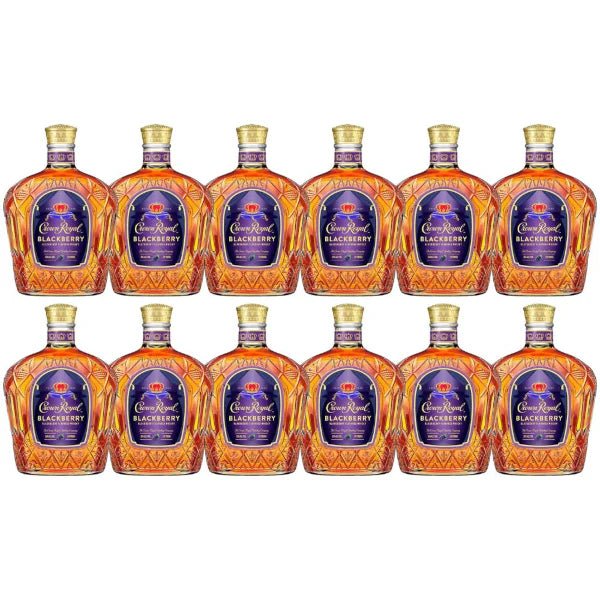 Crown Royal Blackberry 750ml 12 - Pack Bottle Bundle - Bottles2Gift