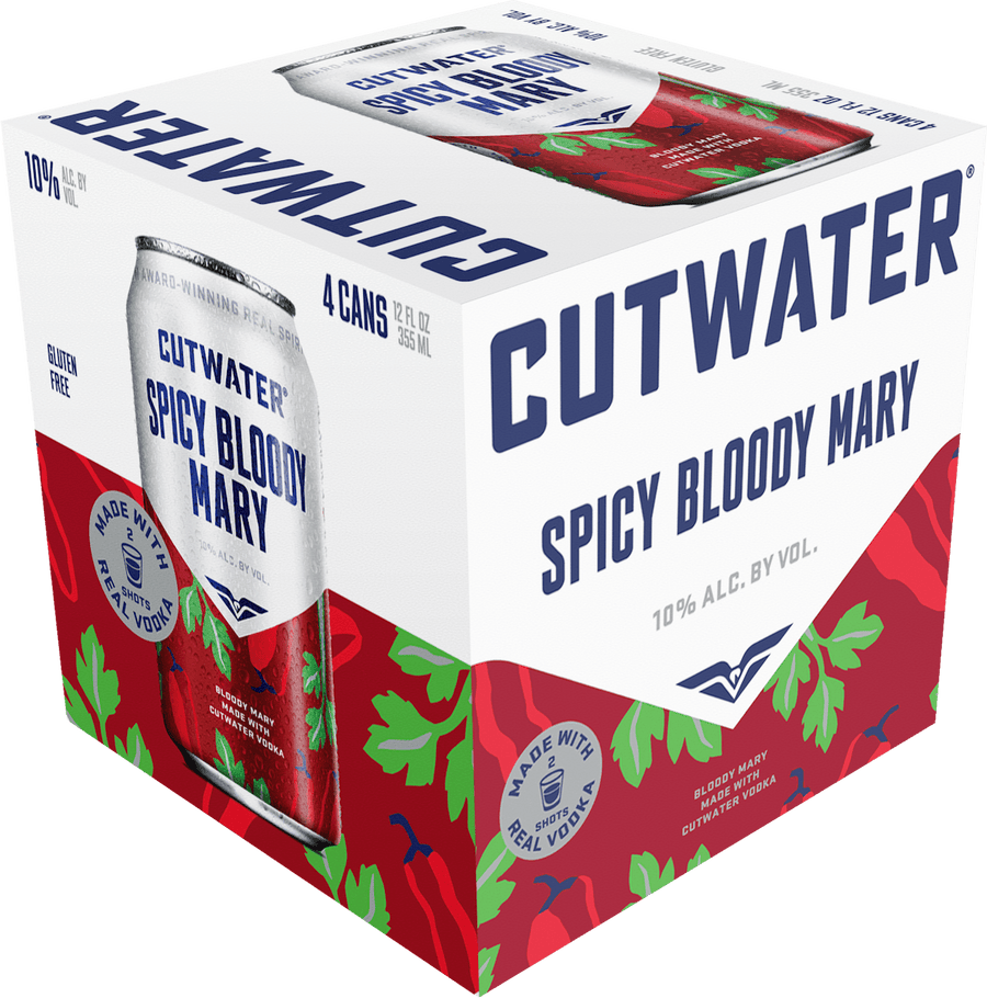 Cutwater Cocktails - Spicy Bloody Mary - 4 Pack - Bottles2Gift