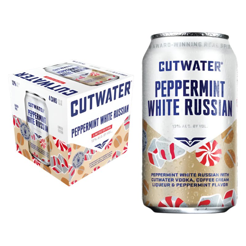Cutwater Peppermint White Russian canned cocktail 4 - Pack - Bottles2Gift
