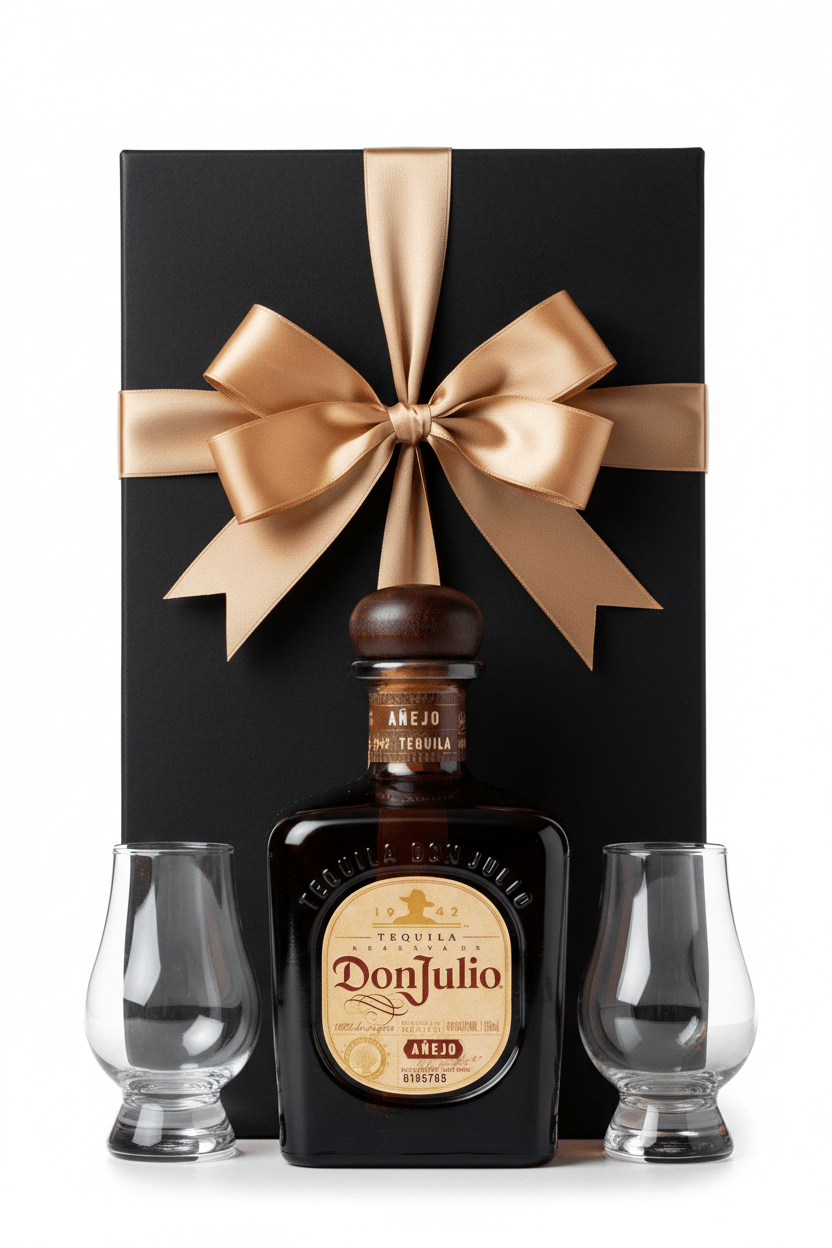 Don Julio Anejo Gift Box Set W/ 2 Glencairn Glasses - Bottles2Gift