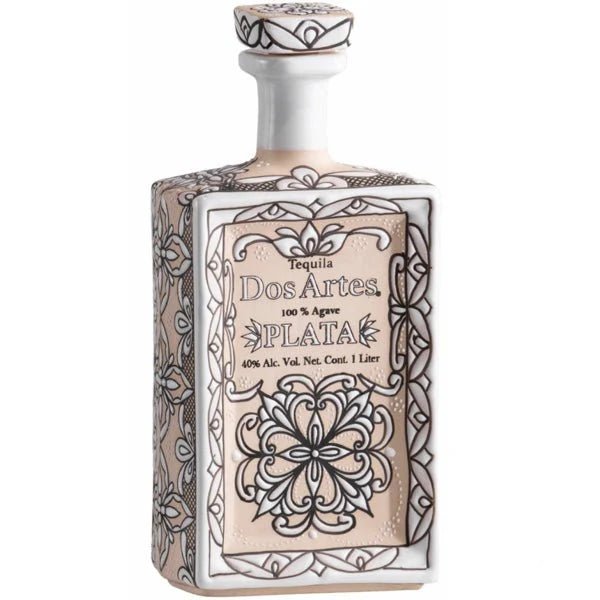 Dos Artes Plata Ceramic Bottle Tequila 1L - Bottles2Gift
