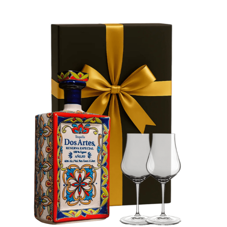 Dos Artes Reserva Especial Añejo Tequila Gift Box W/ 2 Tequila Glasses - Bottles2Gift