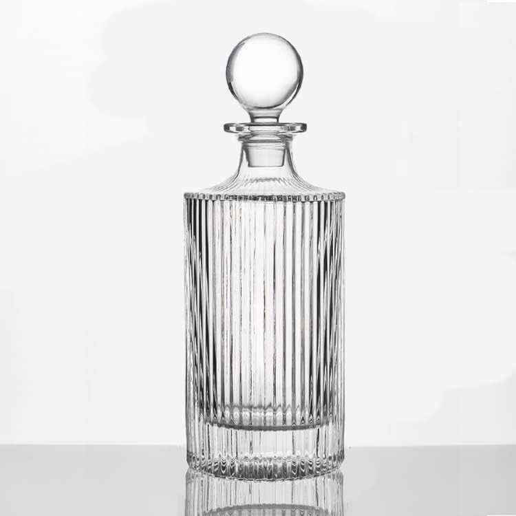 Elegant Fluted Glass Whiskey Decanter - Bottles2Gift