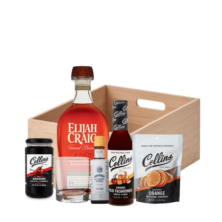 Elijah Craig Toasted Barrel Smoky Old Fashioned Cocktail Kit - Bottles2Gift